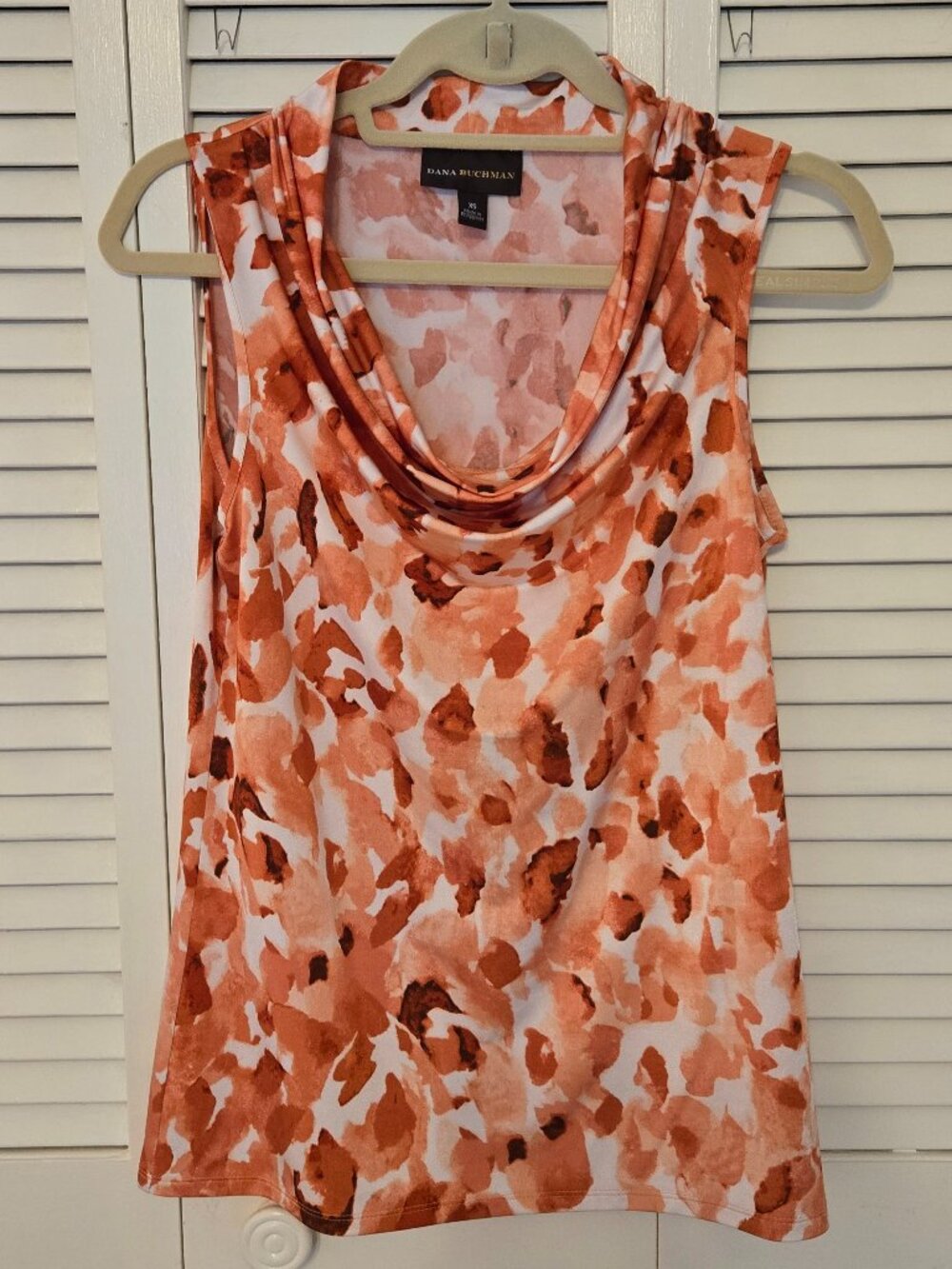 NWOT - Dana Buchman Drape Neck Sleeveless Top - Size XS